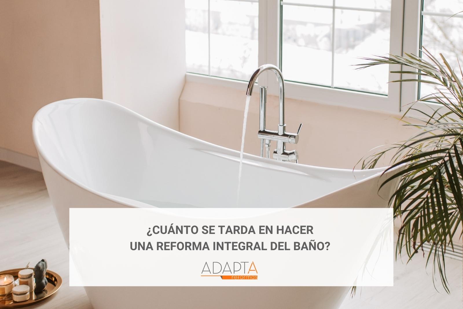 ¿Cuánto se tarda en hacer una reforma integral del baño?